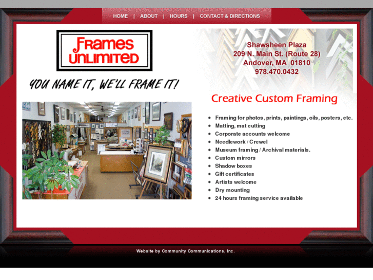 www.framesunlimitedandover.com