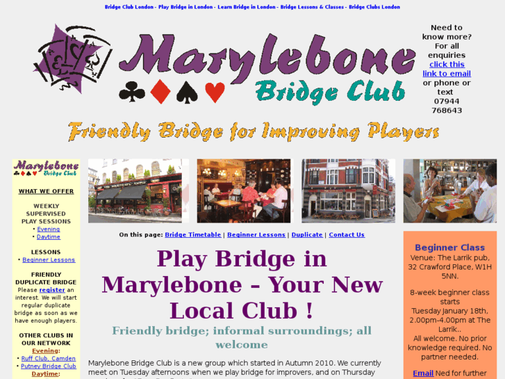 www.marylebonebridgeclub.com