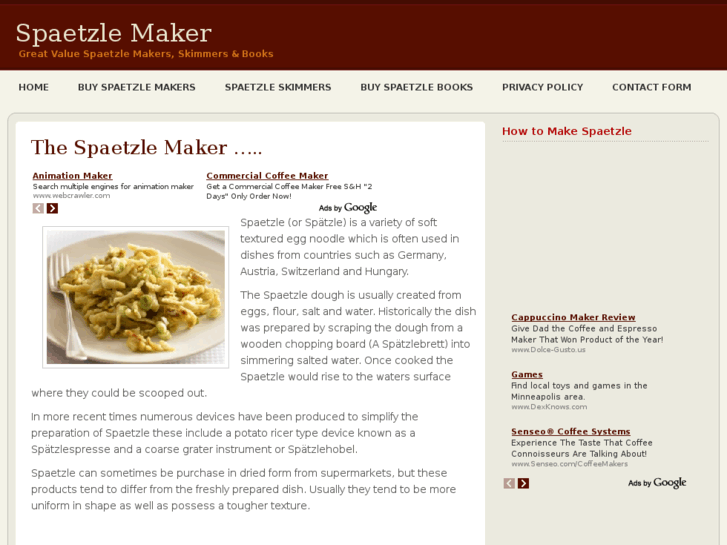 www.spaetzlemaker.org