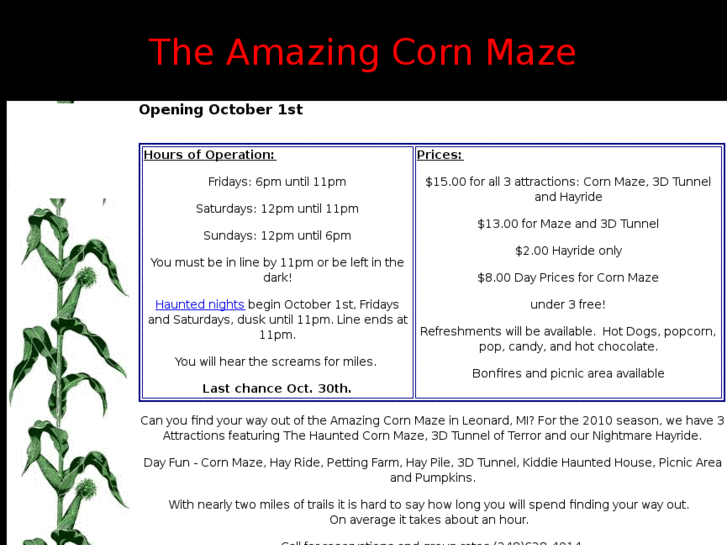 www.amazingcornmaze2001.com