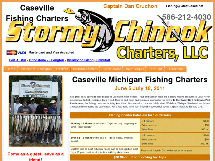 www.casevillefishingcharters.com