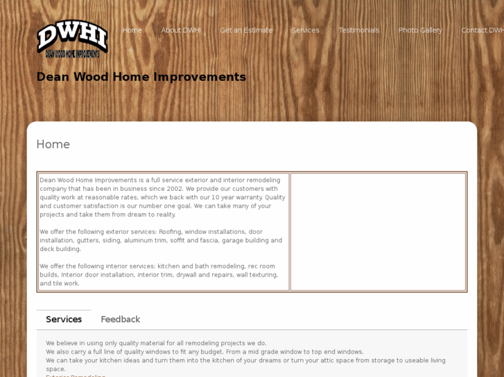 www.dean-wood-home-improvements.net