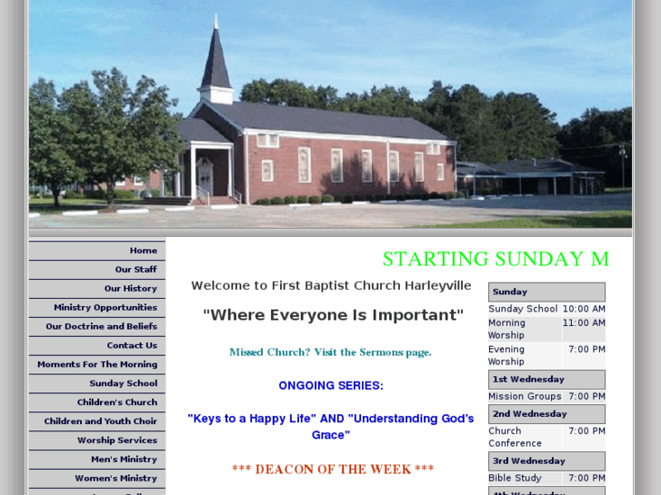 www.harleyvillefirstbaptist.com