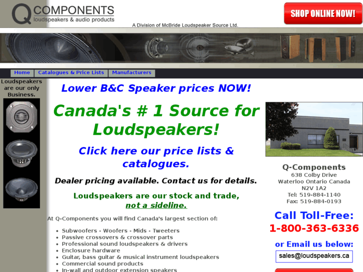 www.loudspeakers.ca