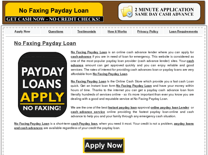 www.nofaxingpaydayloan.biz