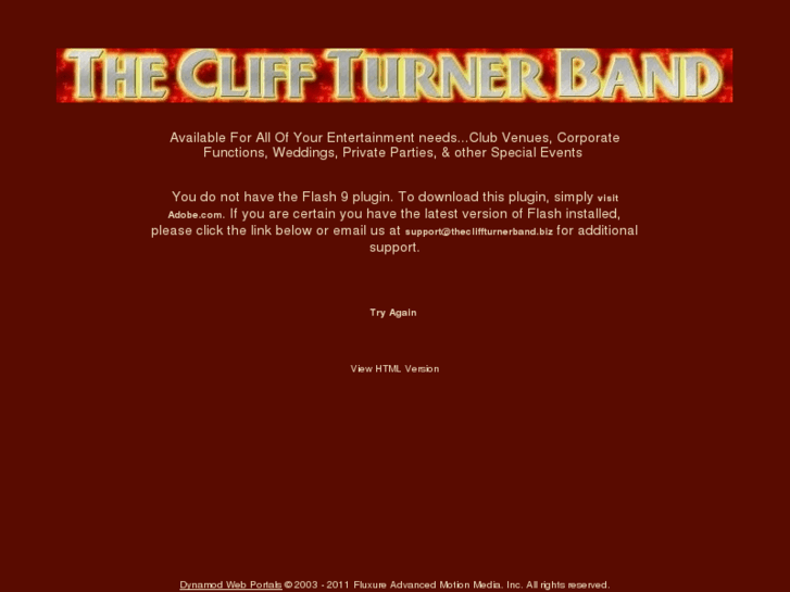 www.thecliffturnerband.biz