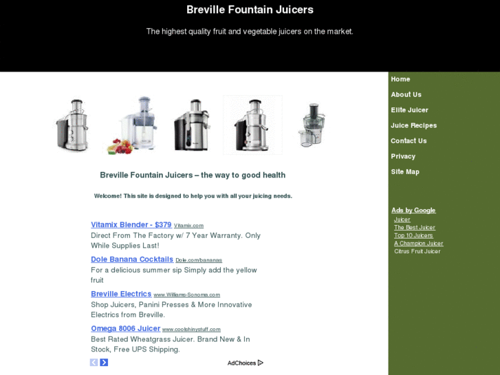 www.brevillefountainjuicers.com