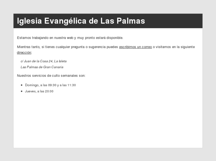 www.iglesiaevangelicadelaspalmas.com