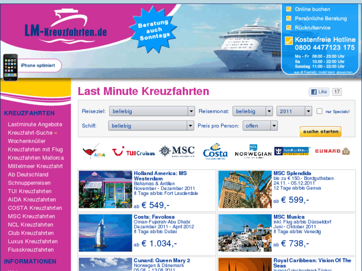 www.lm-kreuzfahrten.de