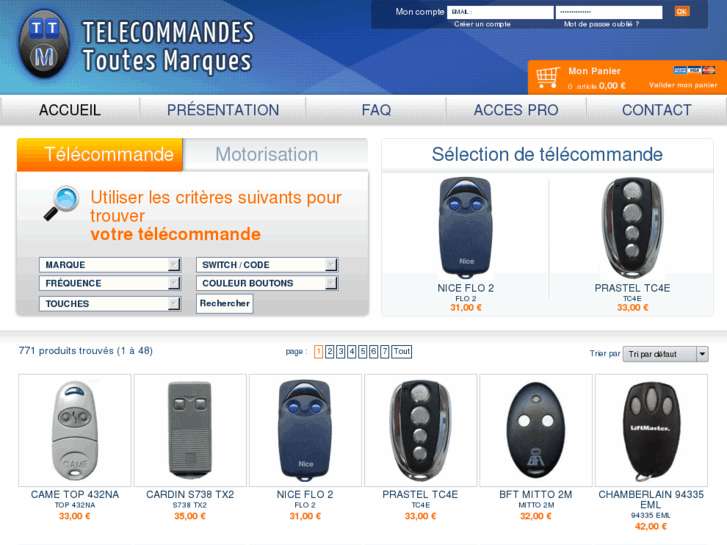 www.telecommandes-toutes-marques.com