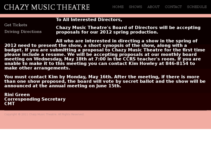 www.chazymusictheatre.org