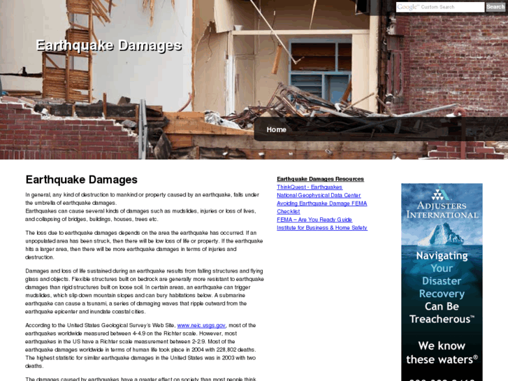 www.earthquakedamages.org