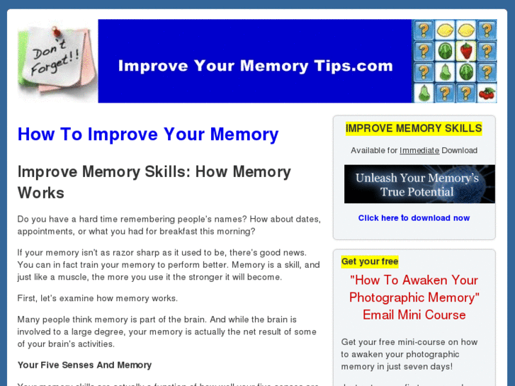 www.improveyourmemorytips.com