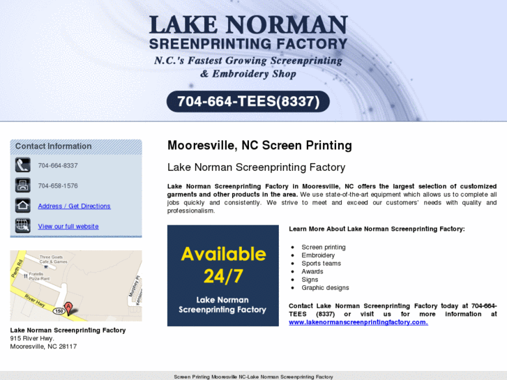 www.lakenormanscreenprintingfactory.net