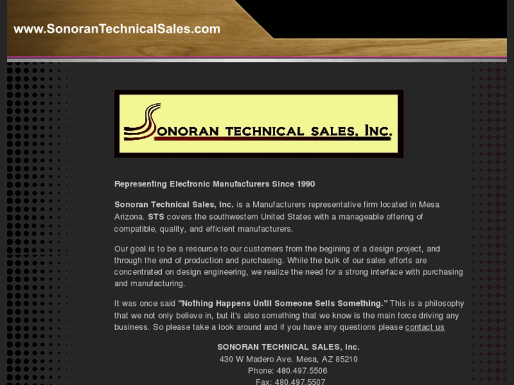 www.sonorantechnicalsales.com