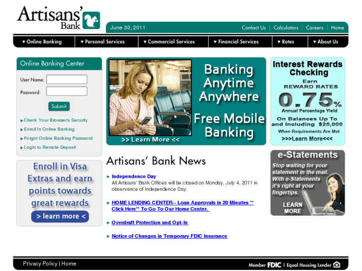 www.artisansbank.com