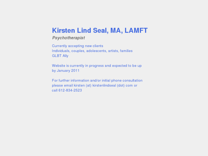 www.kirstenlindseal.com