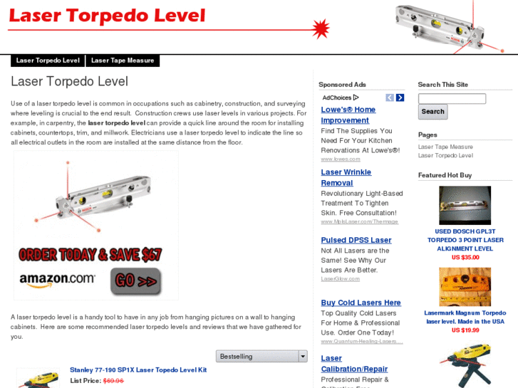 www.lasertorpedolevel.com