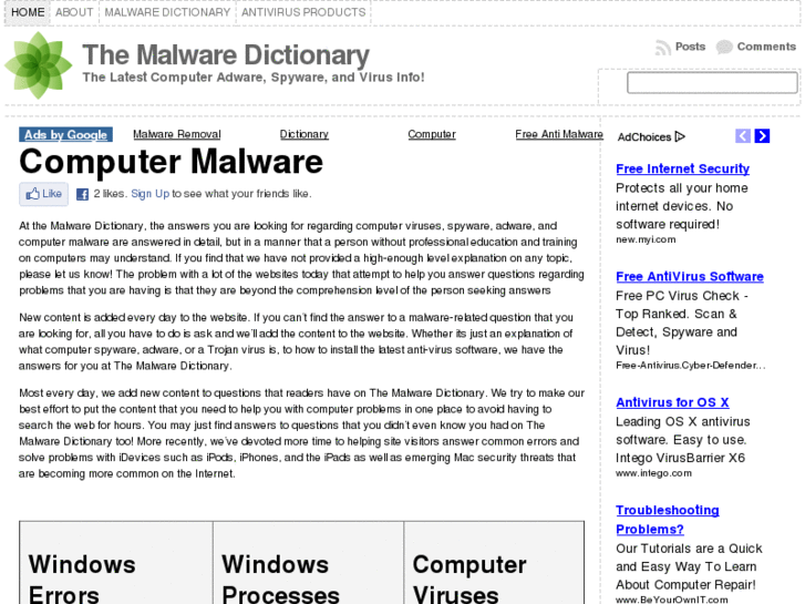 www.malwaredictionary.com