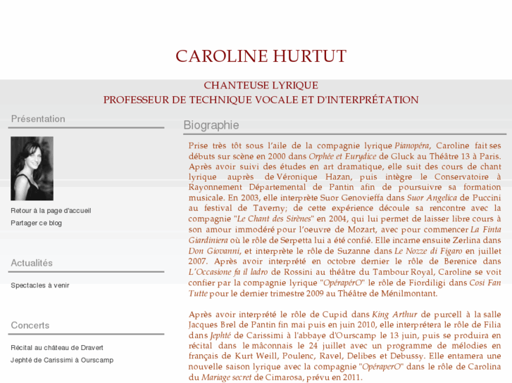 www.carolinehurtut.com