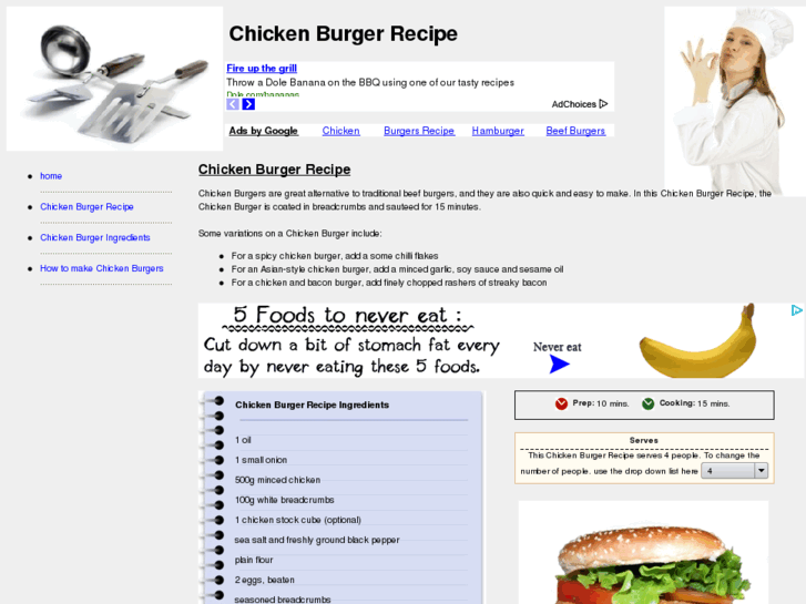 www.chickenburgerrecipe.com