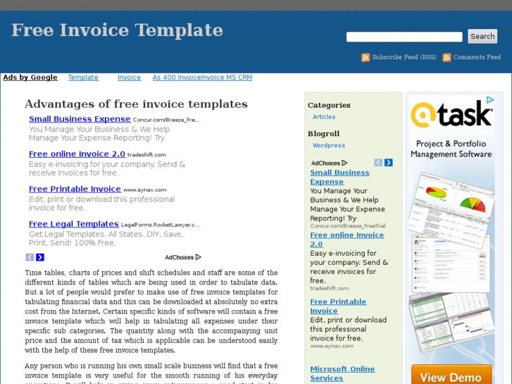 www.freeinvoicetemplates.net