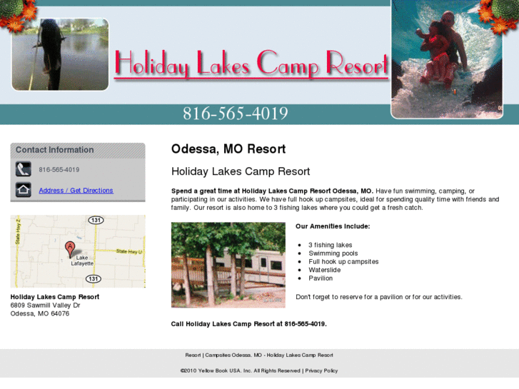 www.holidaylakesresort.net