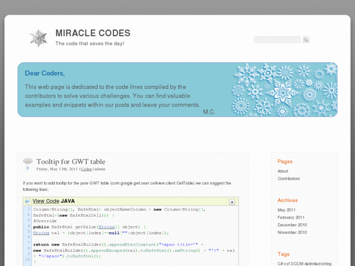 www.miraclecodes.com