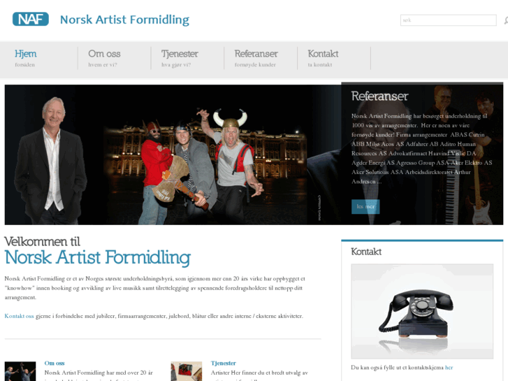 www.artistformidling.no