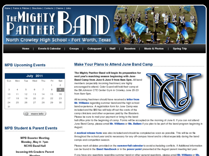 www.mightypantherband.com