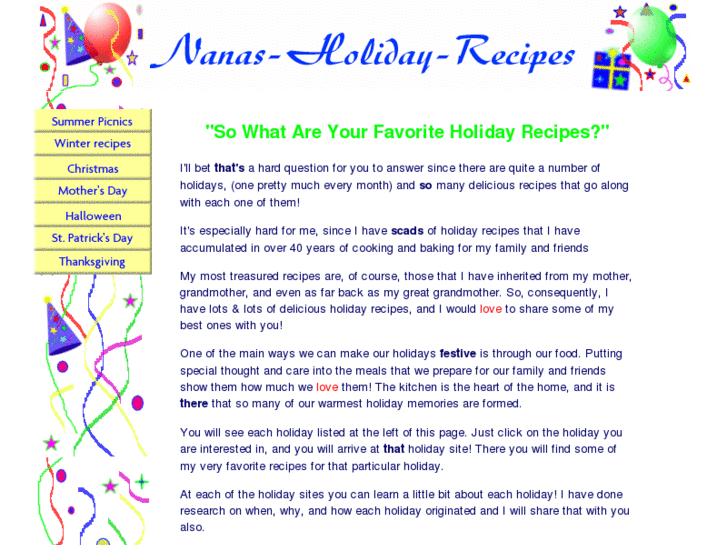 www.nanas-holiday-recipes.com