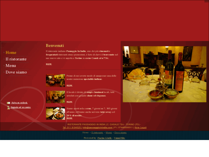 www.ristorantepassaggioinindia.com