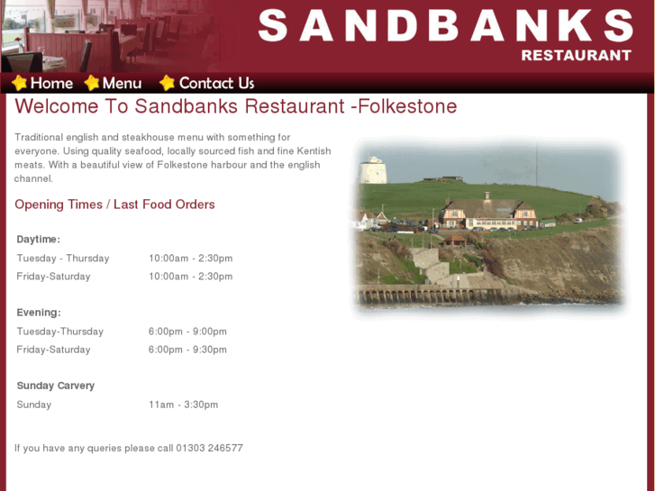 www.sandbanksrestaurantfolkestone.co.uk