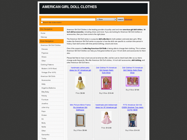 www.americangirldollclothes.info