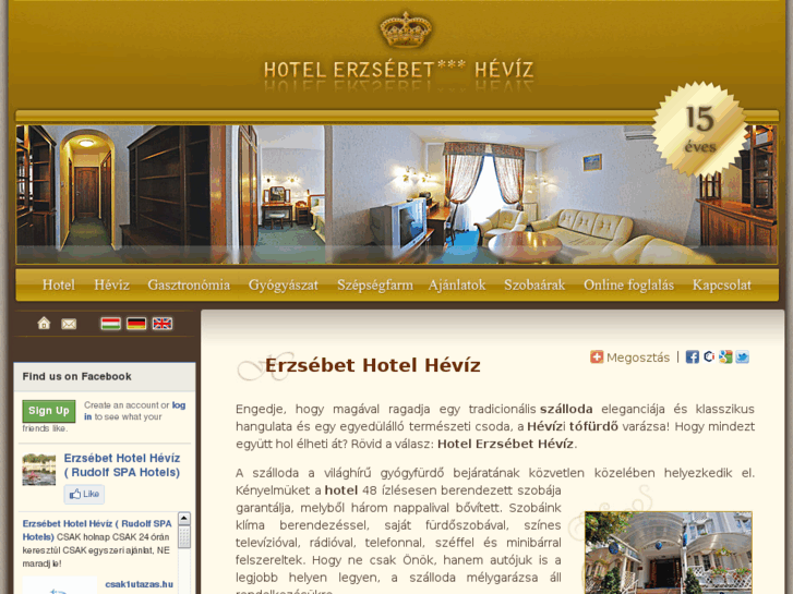 www.erzsebethotelheviz.hu