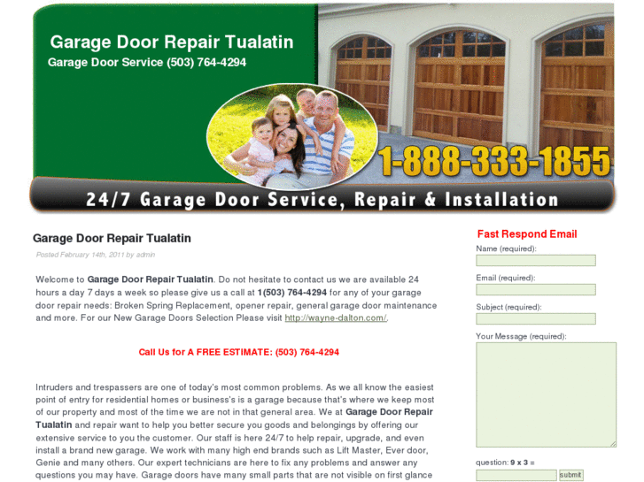 www.garagedoorrepairtualatin.com