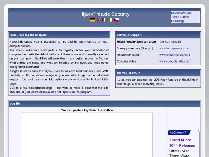 www.hijackthis.eu