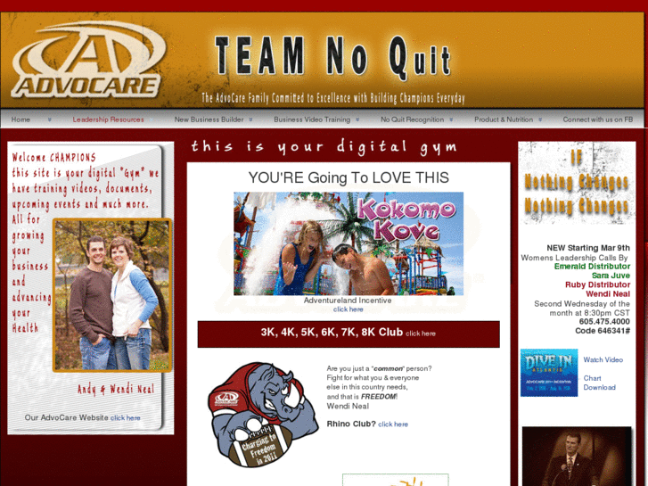 www.teamnoquit.com