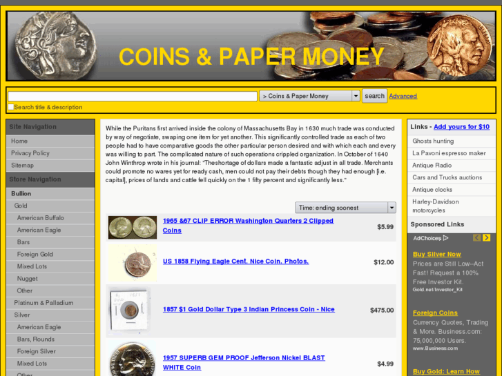 www.coinspapermoneystore.com