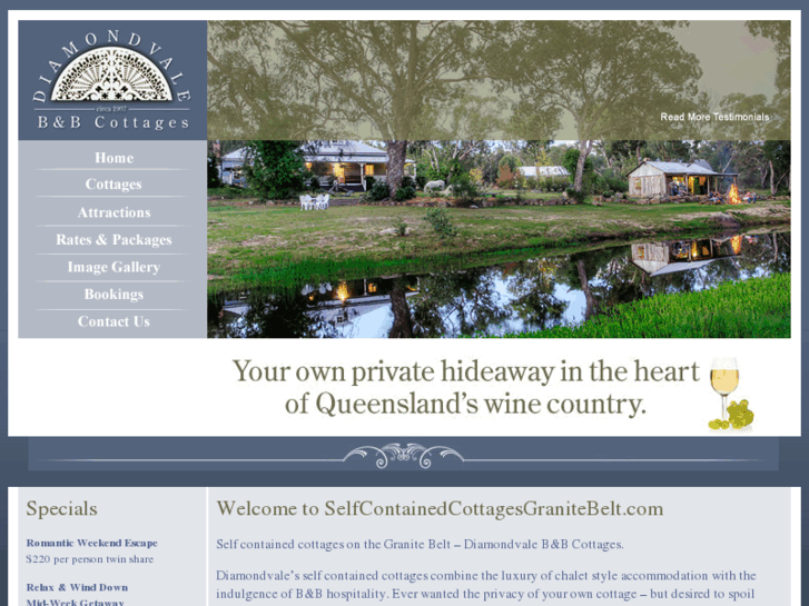 www.selfcontainedcottagesgranitebelt.com
