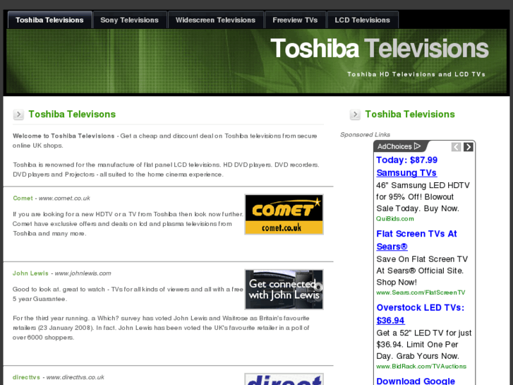 www.toshibatelevisions.co.uk