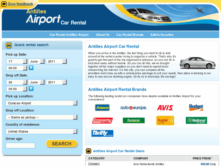 www.antillesairportcarrental.com