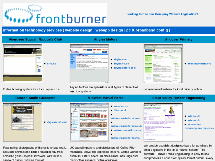 www.frontburner.co.uk