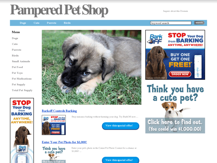 www.pamperedpetshop.com