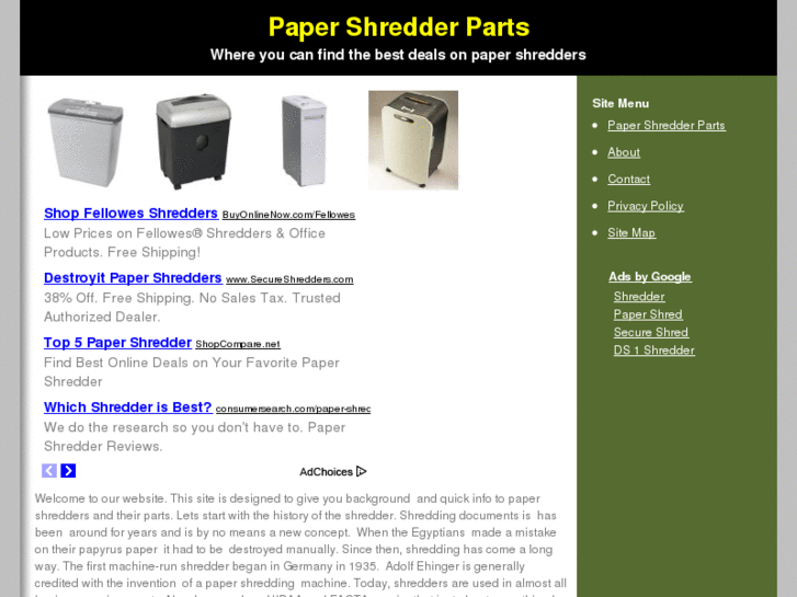 www.papershredderparts.org