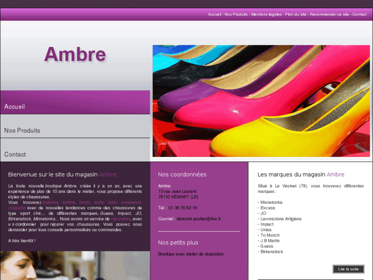 www.ambre-chaussure-vesinet.com