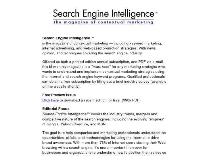 www.searchengineintelligence.com