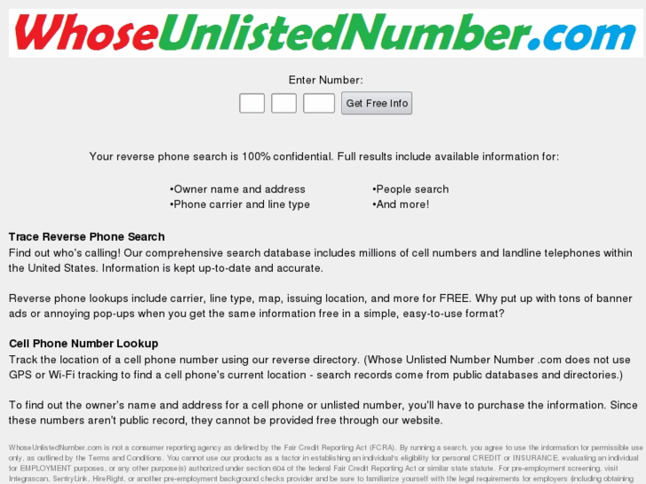 www.whoseunlistednumber.com