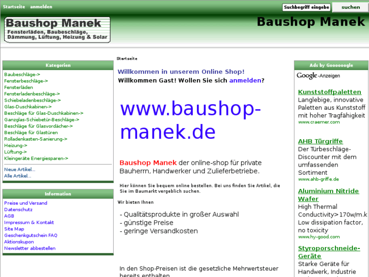 www.baushop-manek.de