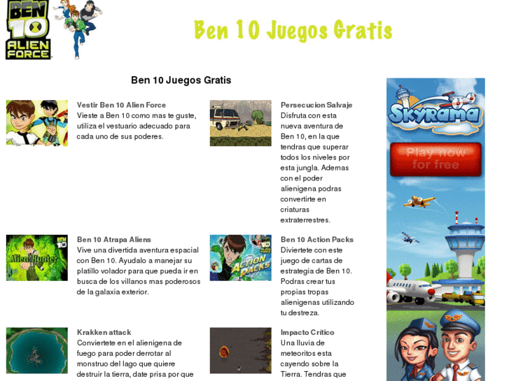 www.ben10juegosgratis.net